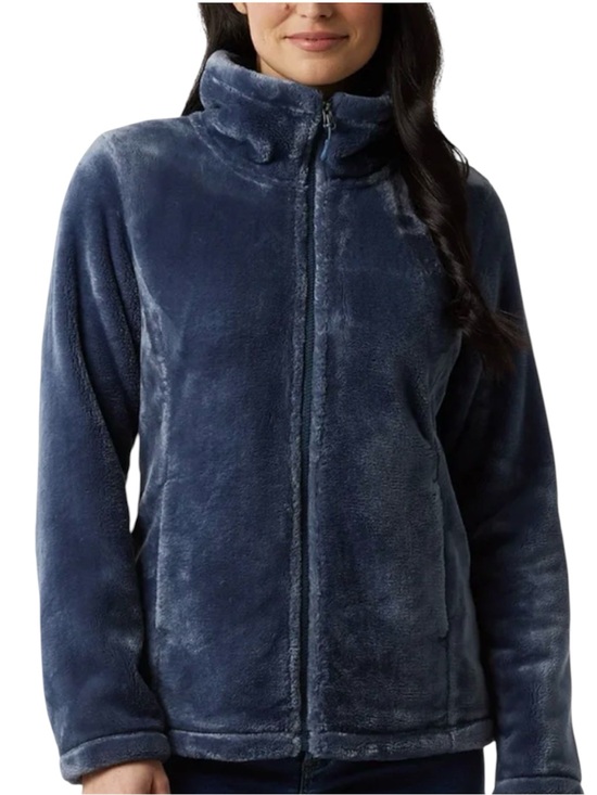 32 Degrees Jackets & Blazers - 32 DEGREES WOMENS PLUSH FAUX FUR FULL ZIP JACKET SIZE LARGE BLUE GRAY COLORWAY